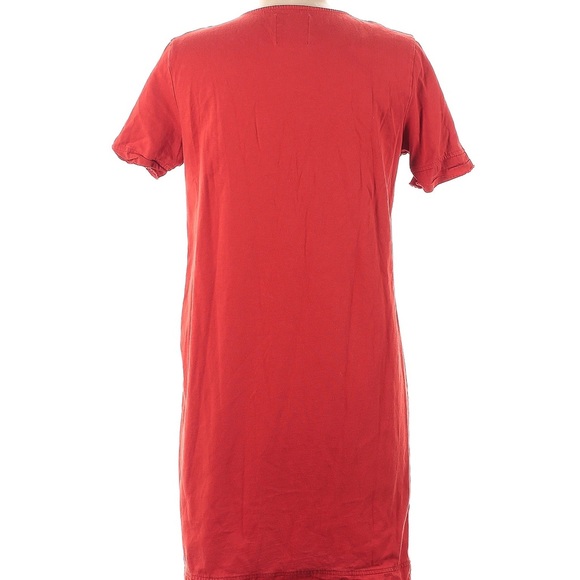 Zara Orange V-Neck Casual Dress - Picture 9 of 9